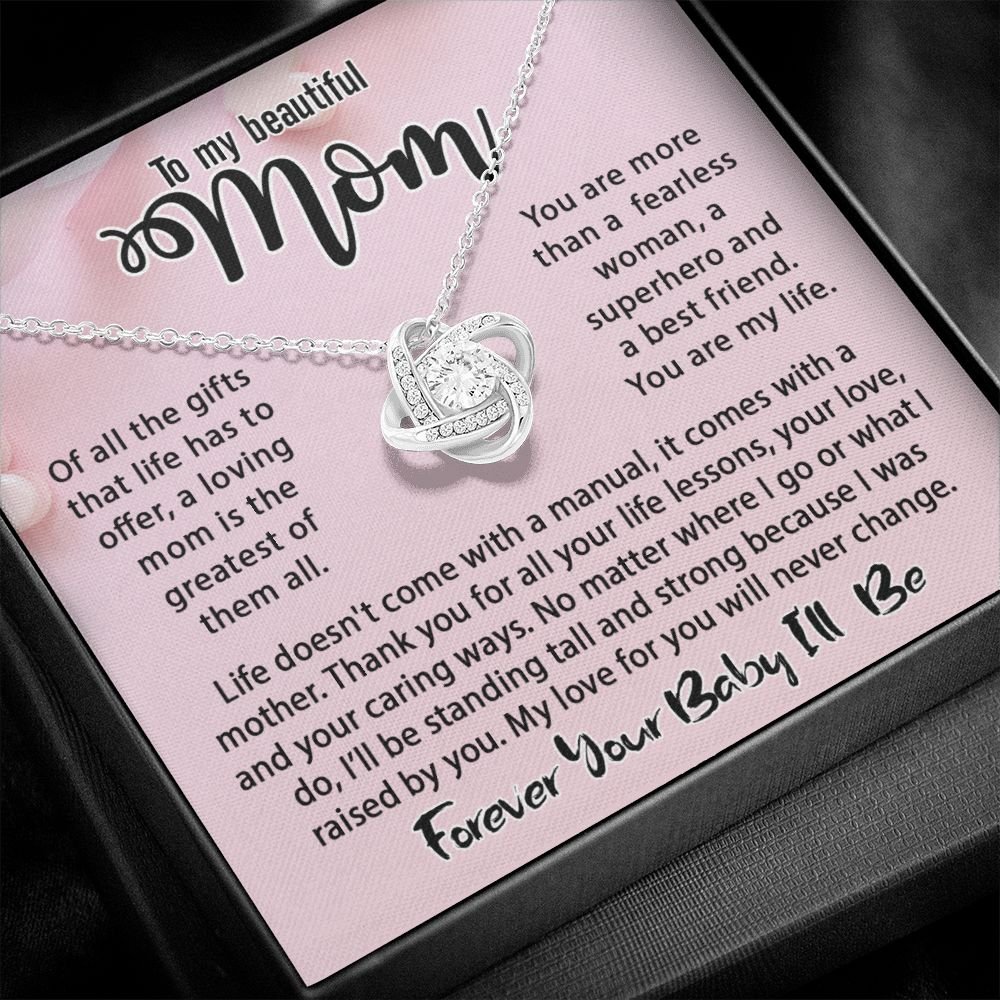 Women's Love Knot Necklace - Message Card Jewelry - Jewelry Inns