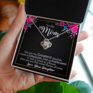 To My Mom Necklace Gift - Love Knot #e134