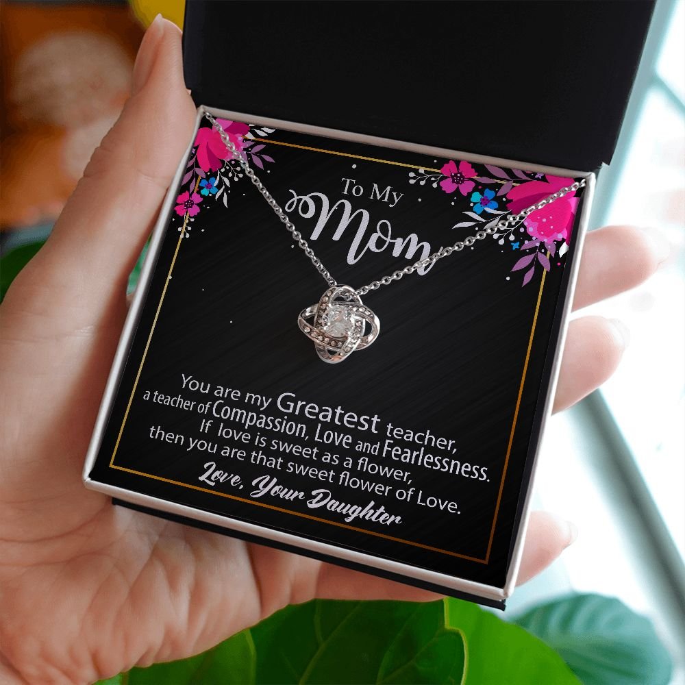 To My Mom Necklace Gift - Love Knot #e134