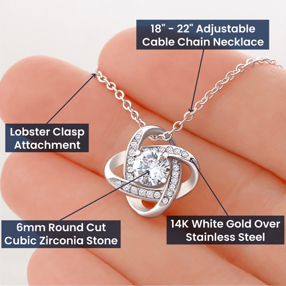 To My Granddaughter Necklace Gift - I hope you know - Love Knot #e162 - Image 15