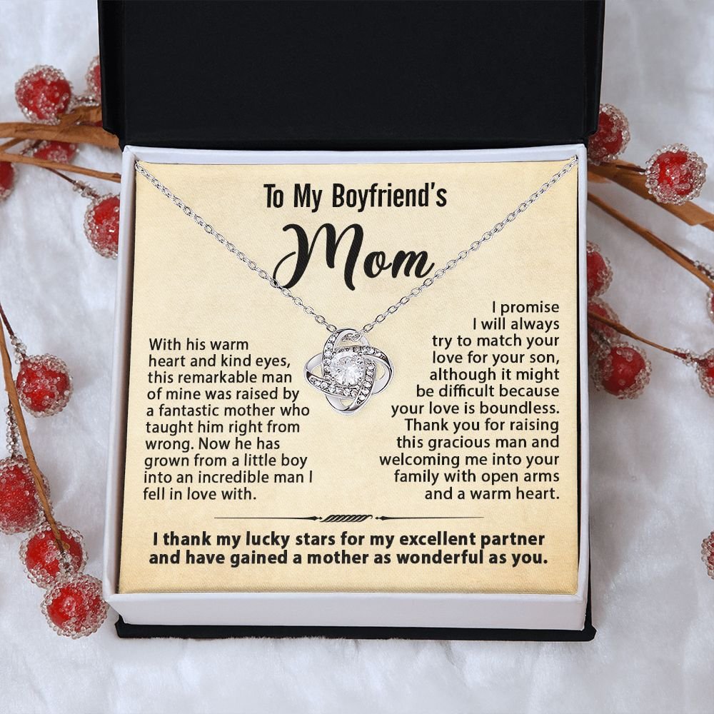Custom Message Card Jewelry - Gift for Boyfriend's Mom - Jewelry Inns