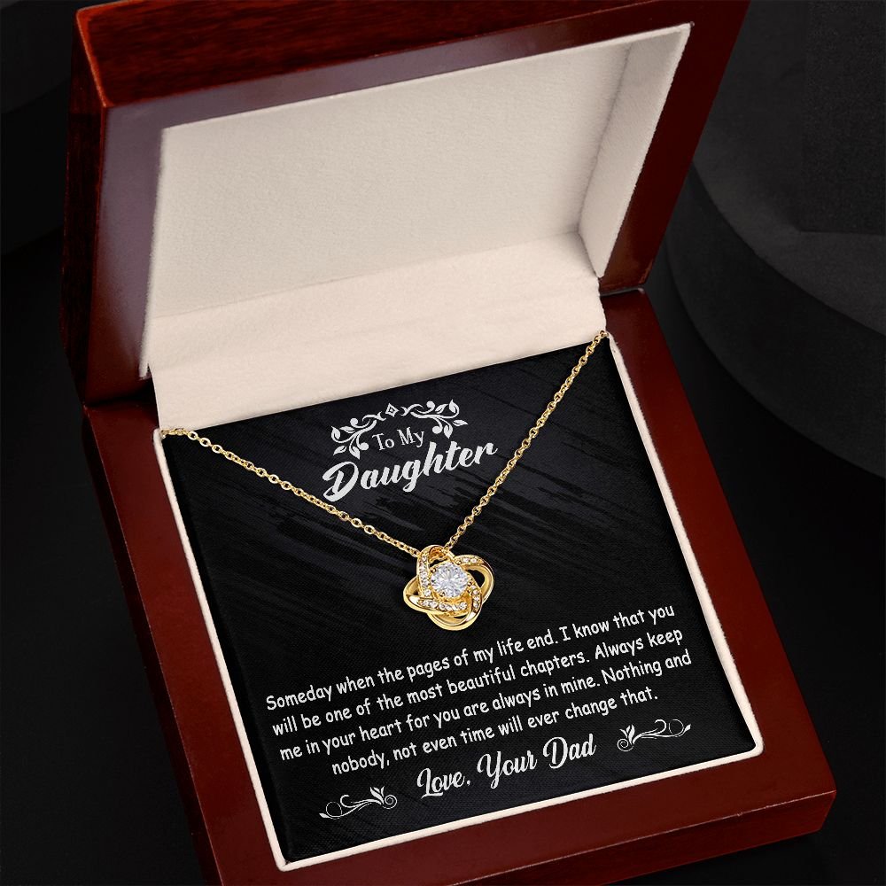 To My Daughter Gift From Dad - Love Knot #e123 - Image 9