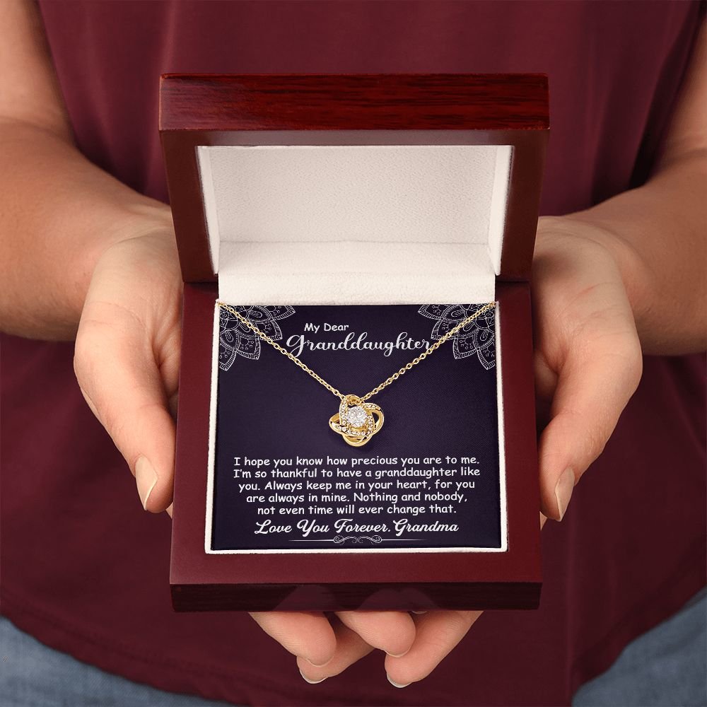 To My Granddaughter Necklace Gift - I hope you know - Love Knot #e162 - Image 10
