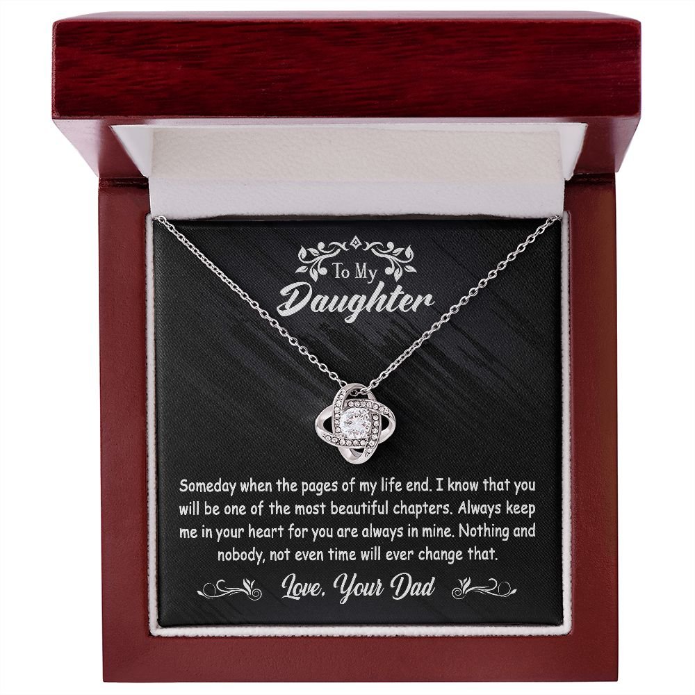 To My Daughter Gift From Dad - Love Knot #e123 - Image 7