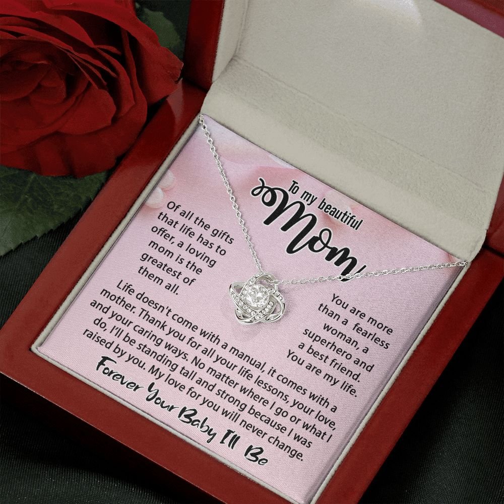 Women's Love Knot Necklace - Message Card Jewelry - Jewelry Inns