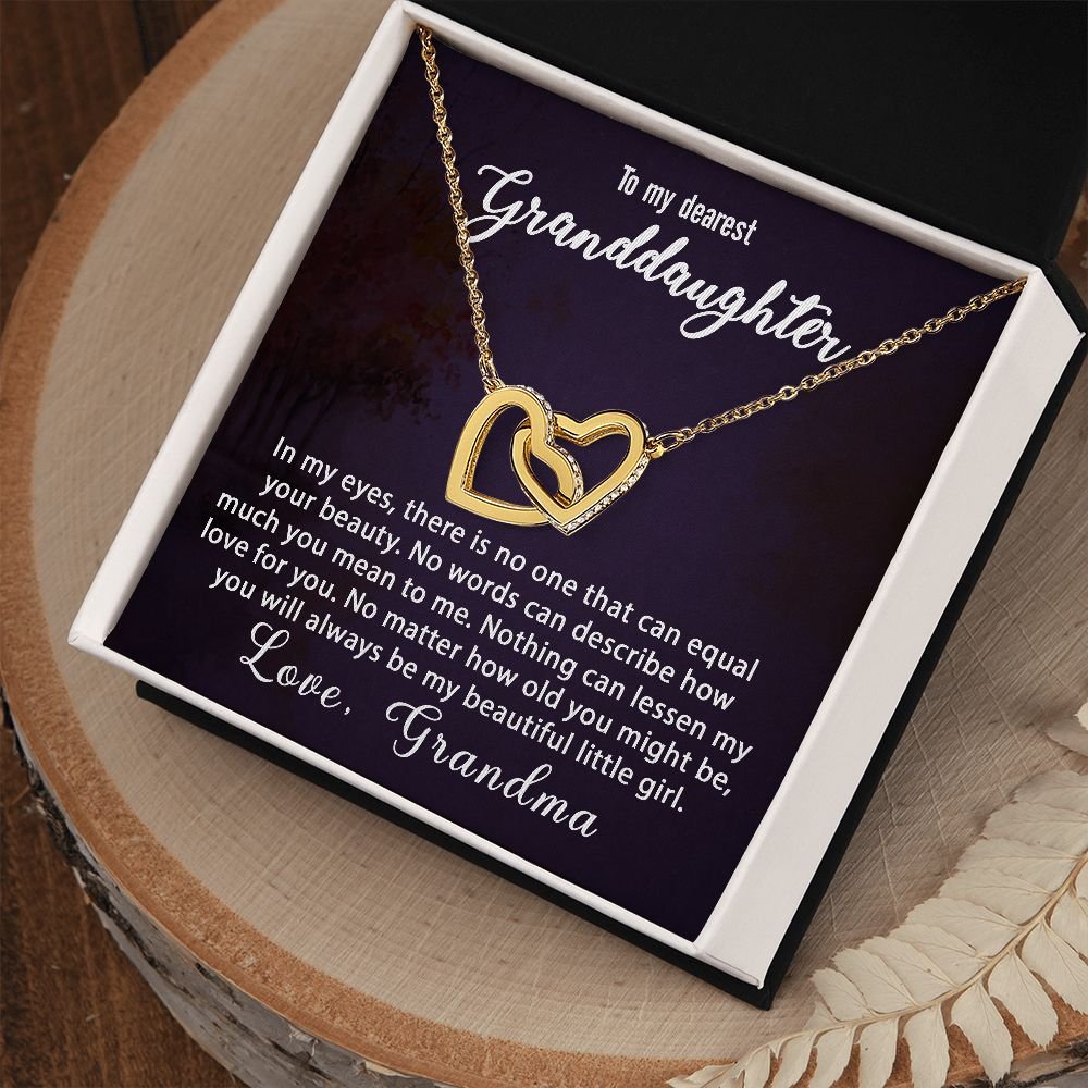 To My Granddaughter Gift - There is no one can equal your beauty - Interlocking Hearts #e66 - Image 7
