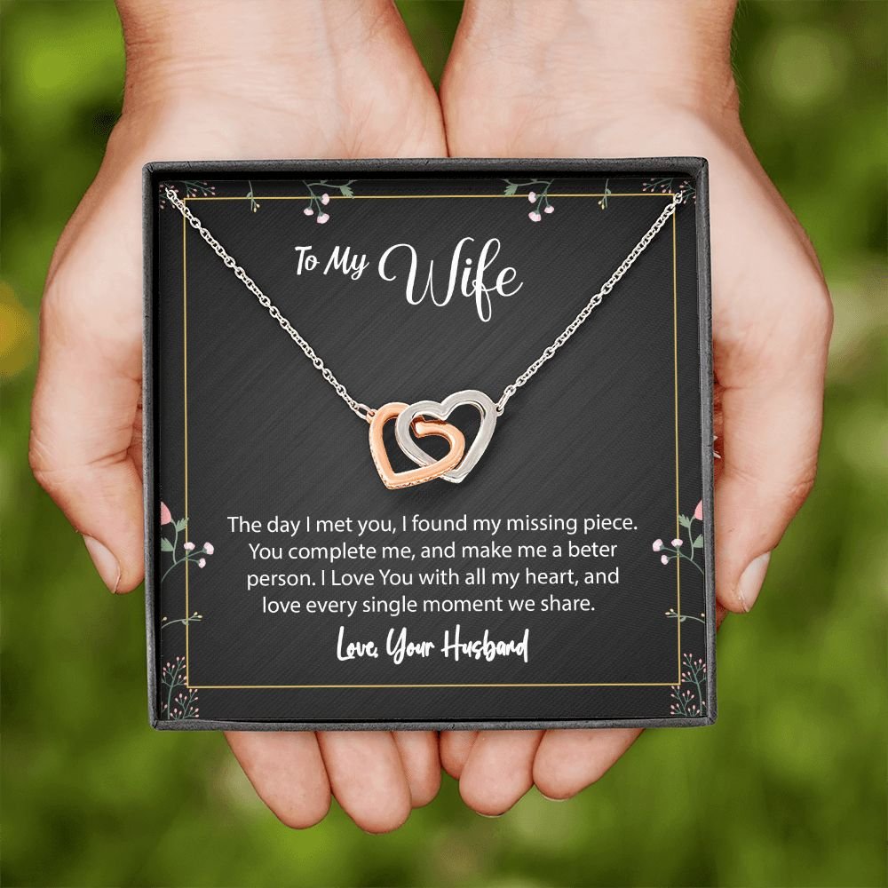 To My Wife From Husband - I found my missing piece - Interlocking Hearts #e82 - Image 13