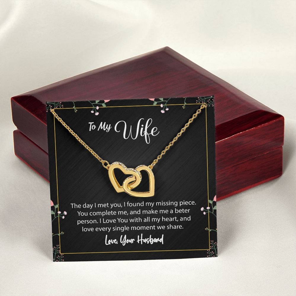 To My Wife From Husband - I found my missing piece - Interlocking Hearts #e82 - Image 20