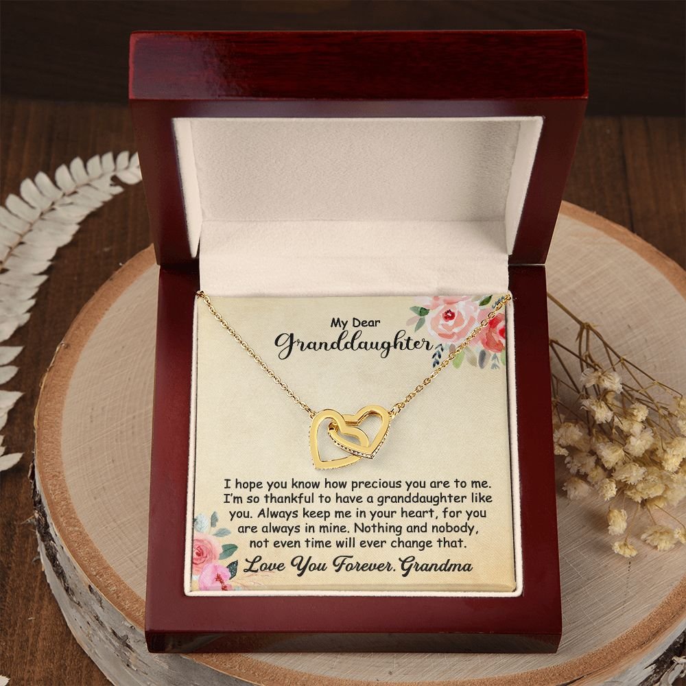 To My Granddaughter Gift - Hope you know how precious you are to me - Interlocking Hearts #e63 - Image 10