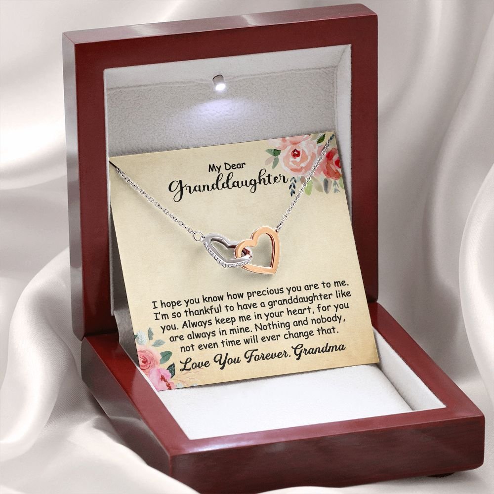 To My Granddaughter Gift - Hope you know how precious you are to me - Interlocking Hearts #e63 - Image 7