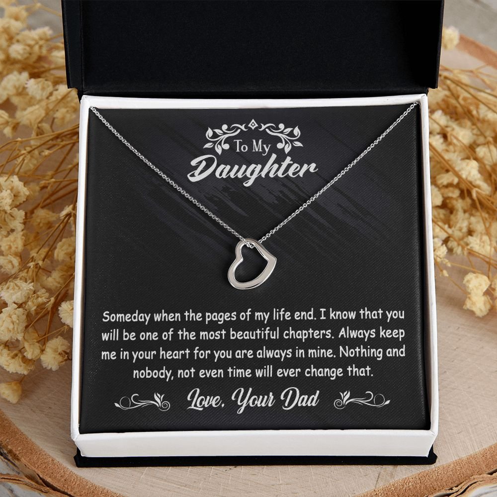 To My Daughter Gift From Dad - Delicate Heart #e124 - Image 12