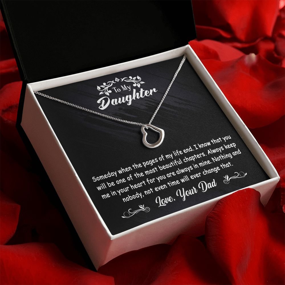 To My Daughter Gift From Dad - Delicate Heart #e124 - Image 11