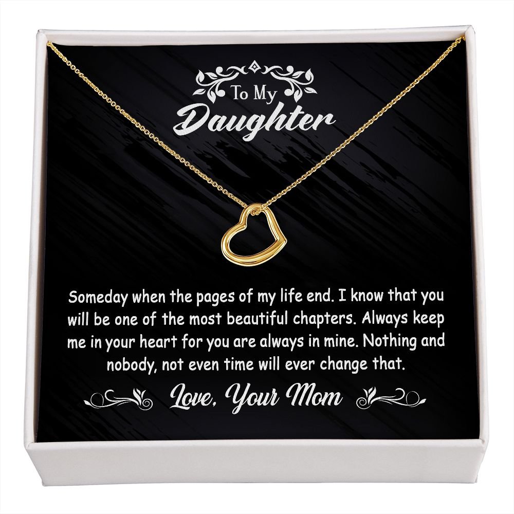 To My Daughter Gift From Mom - Delicate Heart #e118 - Image 6