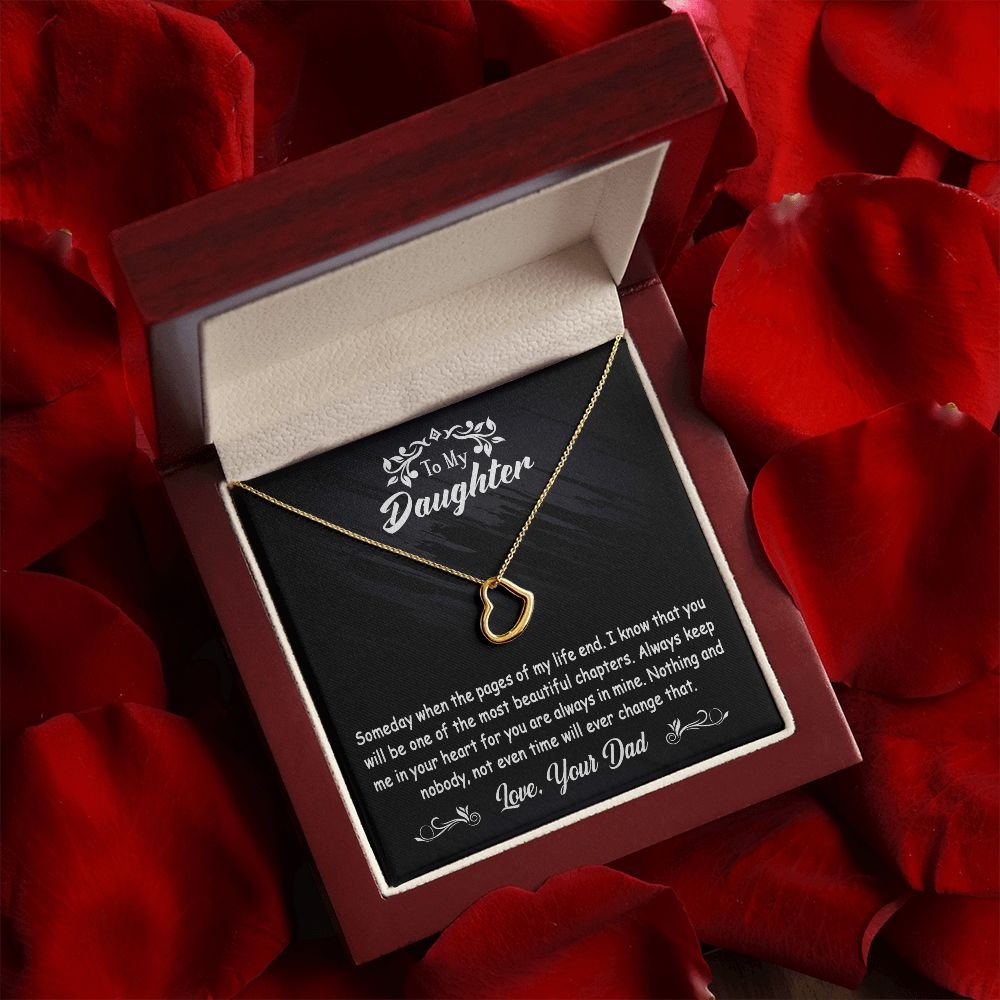 To My Daughter Gift From Dad - Delicate Heart #e124 - Image 6