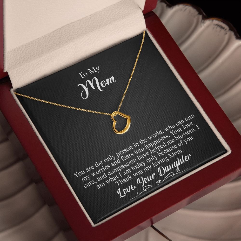 To My Mom Gift - Your are the only person in the world - Delicate Heart #e145 - Image 7