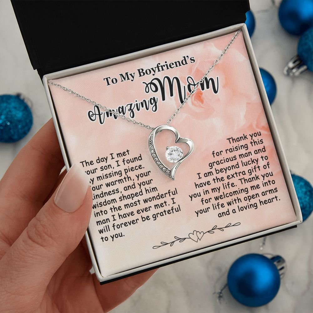 Gifts for Boyfriend's Mom, To My Boyfriends Mom Necklace, Boyfriend's Mom Gifts #e248 - Image 10