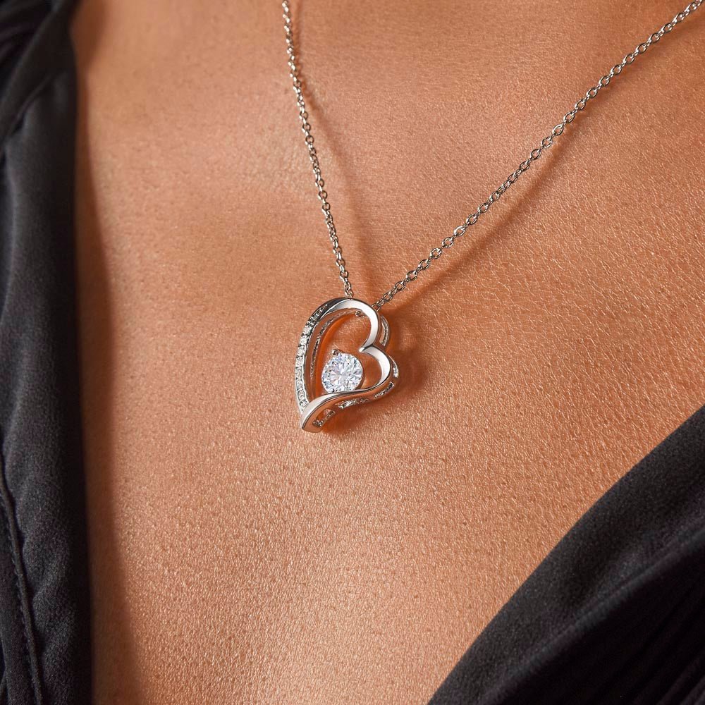 Personalized To My Daughter Forever Love Necklace From Dad - Merry Christmas #e197 - Image 4