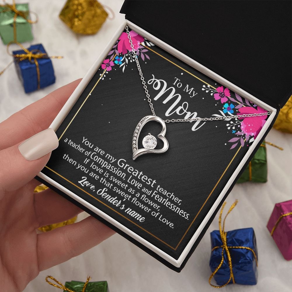 Personalized Necklace For Mom - Mothers Day Gift Ideas, Birthday Christmas Gift for Mom Forever Love - Custom name #az23e133 - Image 2
