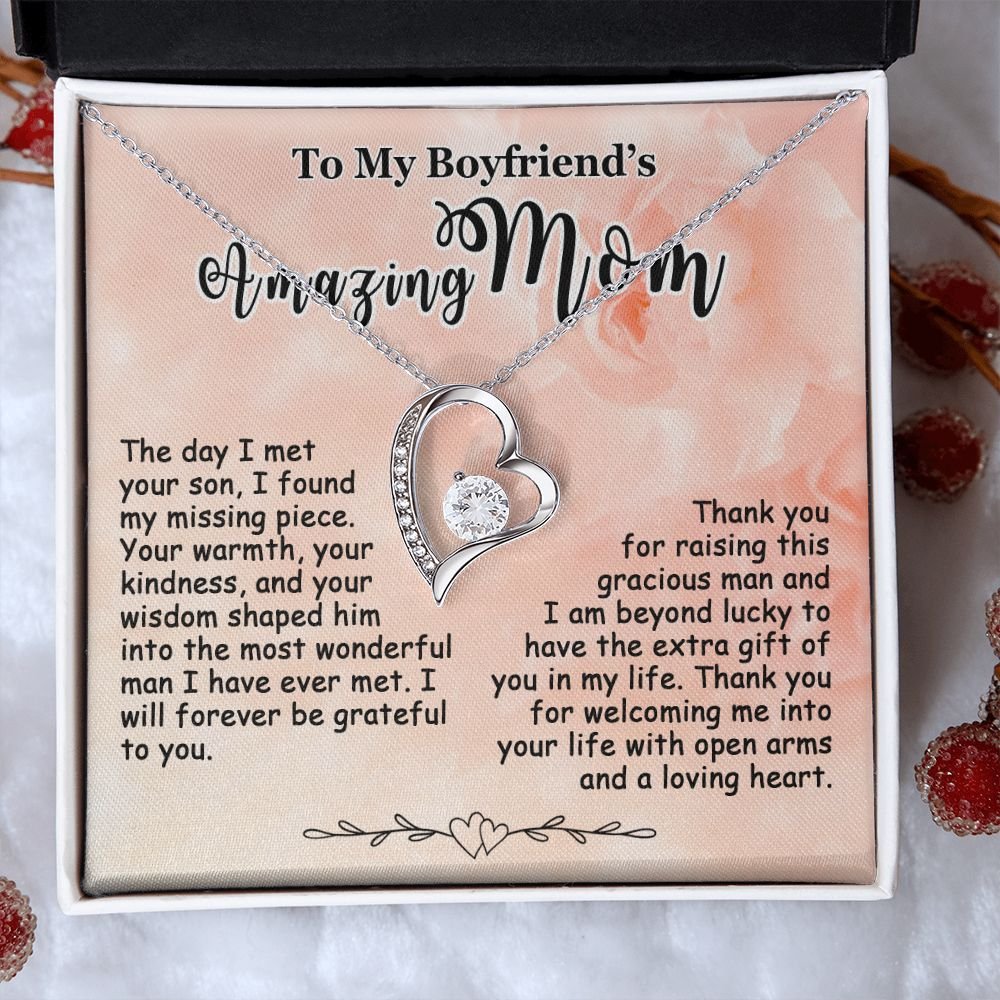 Gifts for Boyfriend's Mom, To My Boyfriends Mom Necklace, Boyfriend's Mom Gifts #e248 - Image 11
