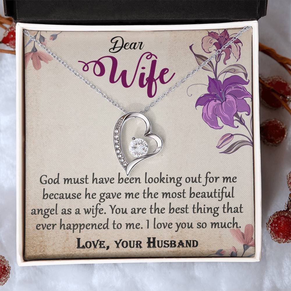 To My Wife Forever Love Necklace Jewelry Gift #e325 - Image 10