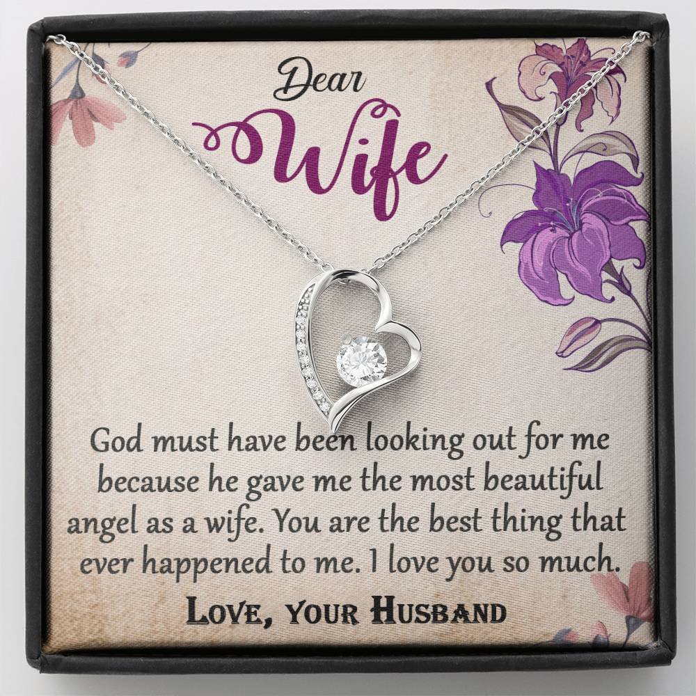 To My Wife Forever Love Necklace Jewelry Gift #e325 - Image 11