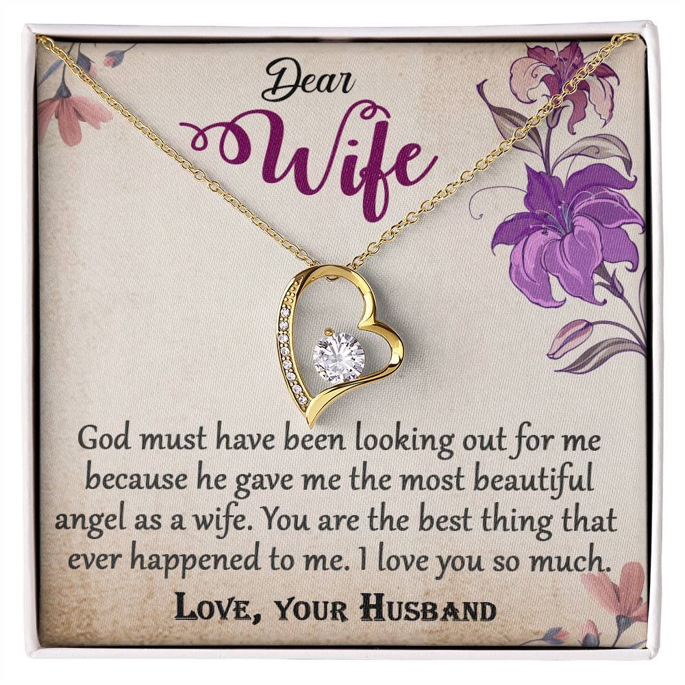 To My Wife Forever Love Necklace Jewelry Gift #e325 - Image 5