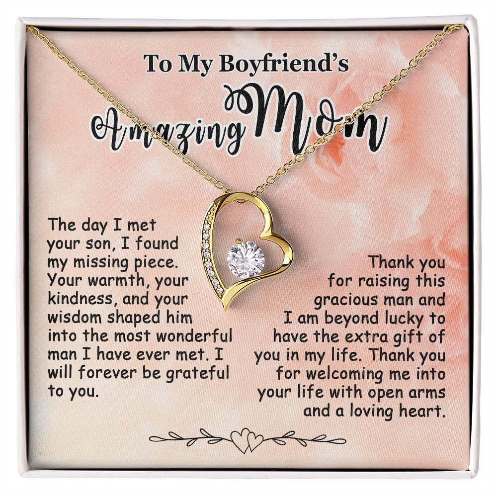 Gifts for Boyfriend's Mom, To My Boyfriends Mom Necklace, Boyfriend's Mom Gifts #e248 - Image 4