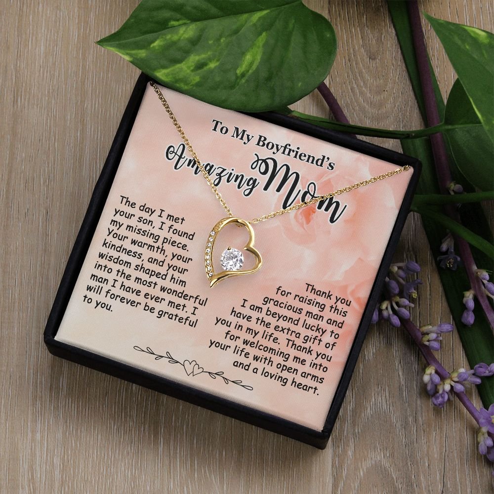 Gifts for Boyfriend's Mom, To My Boyfriends Mom Necklace, Boyfriend's Mom Gifts #e248 - Image 5