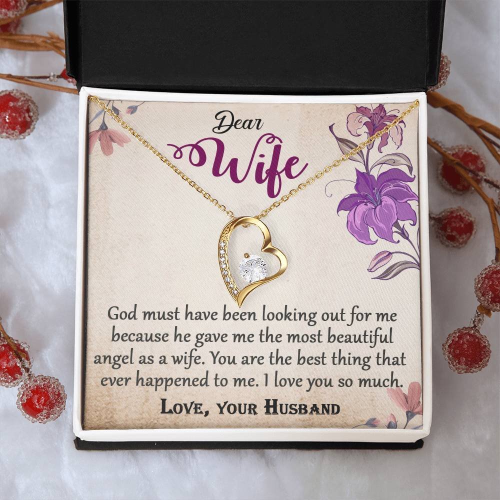 To My Wife Forever Love Necklace Jewelry Gift #e325 - Image 16