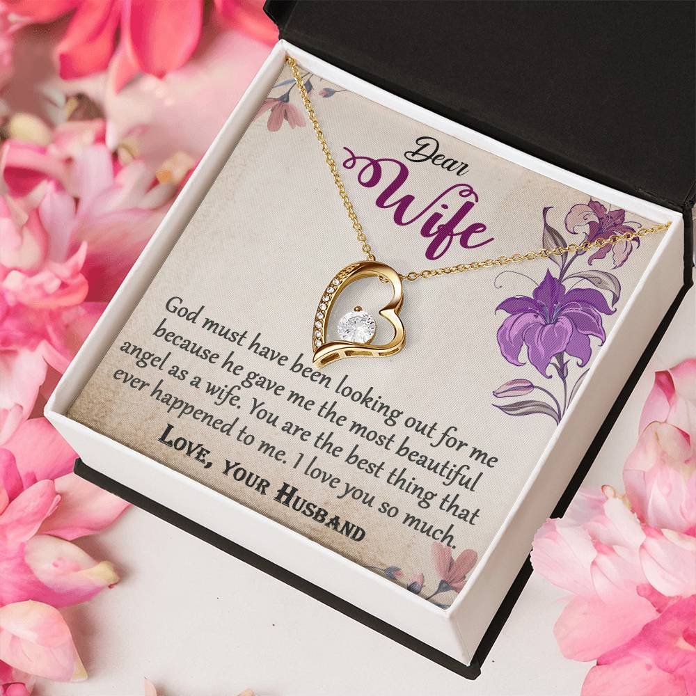 To My Wife Forever Love Necklace Jewelry Gift #e325 - Image 15
