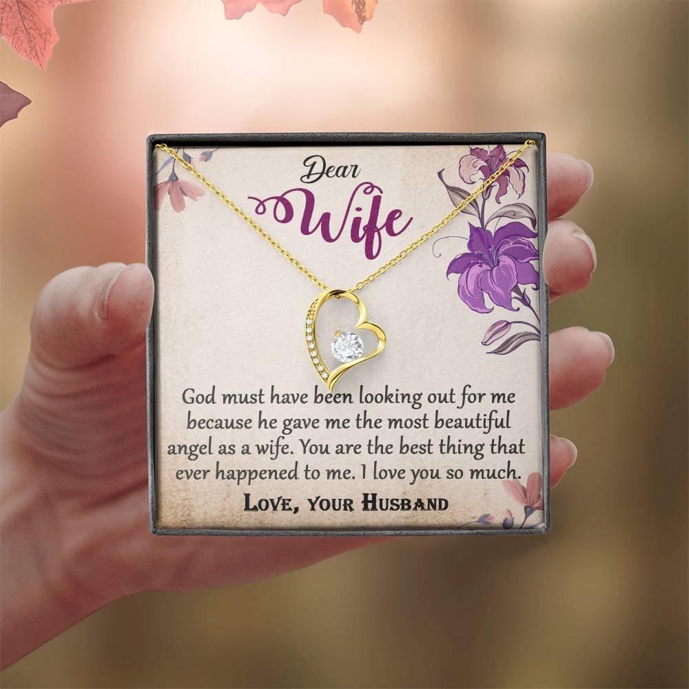 To My Wife Forever Love Necklace Jewelry Gift #e325 - Image 17