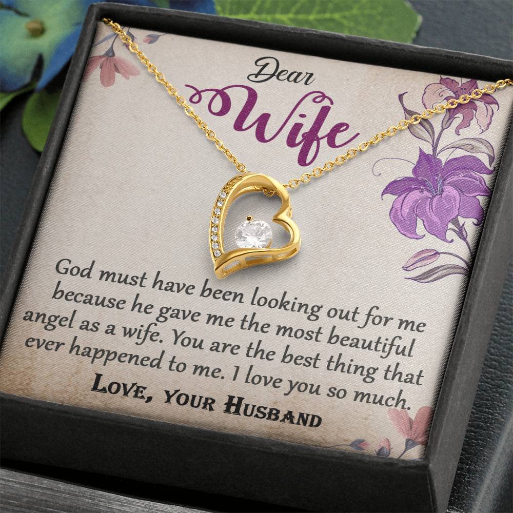 To My Wife Forever Love Necklace Jewelry Gift #e325 - Image 6
