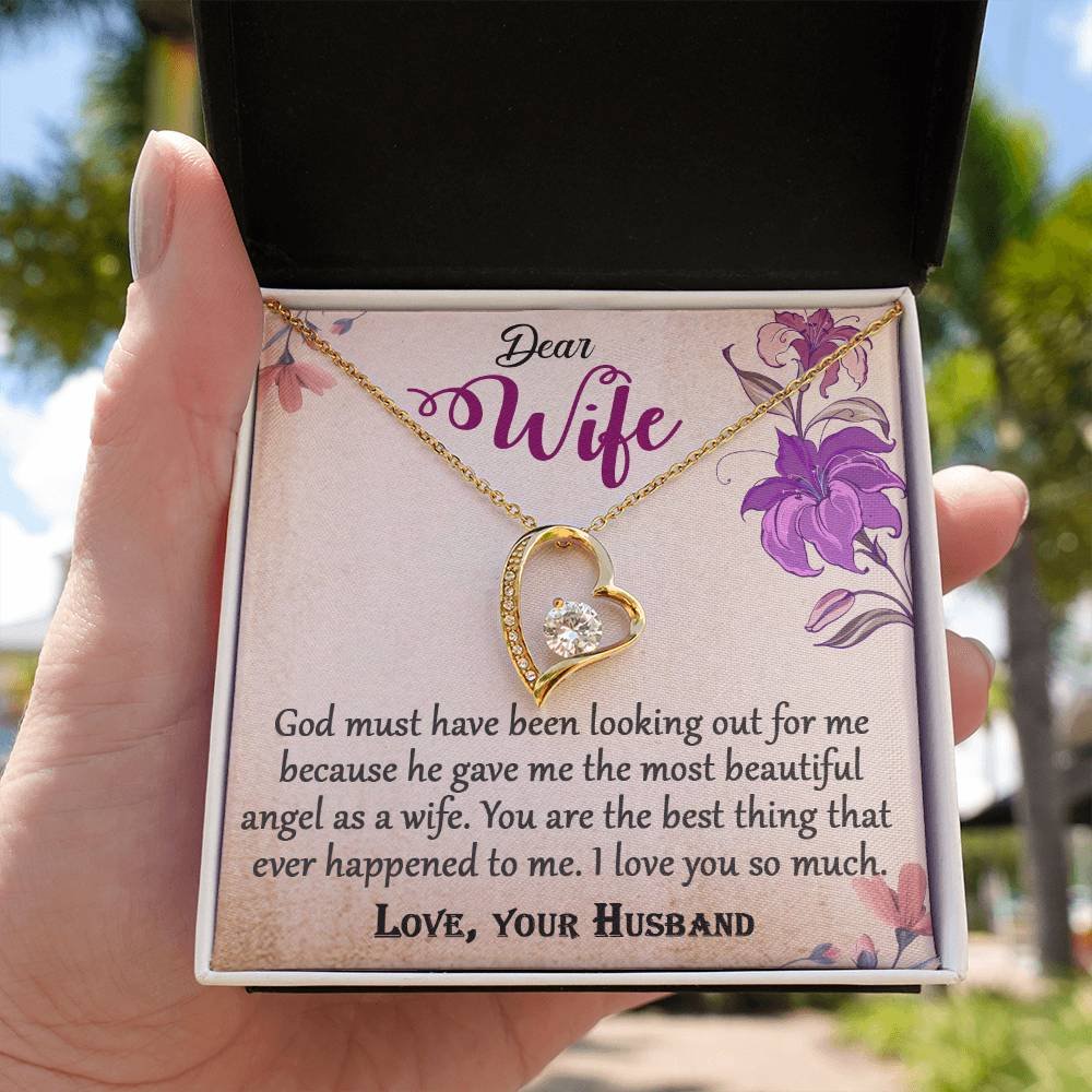 To My Wife Forever Love Necklace Jewelry Gift #e325 - Image 18