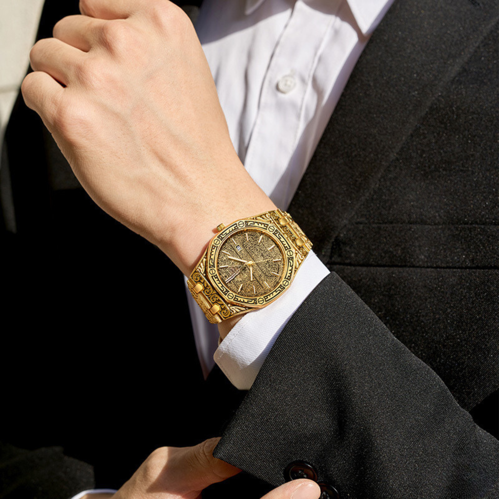 Vintage Octagonal Classic Men's Watches - Luminous & Waterproof #e288 - Image 4