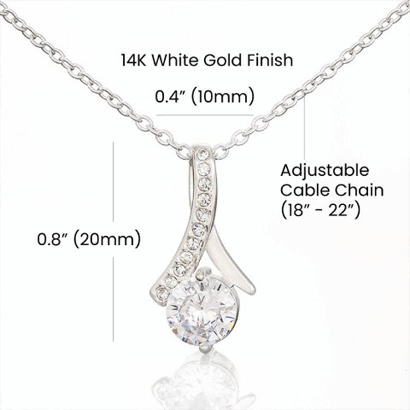 Best Gift For Daughter From Mom - You are my pride and joy - Alluring Beauty Necklace #e19 - Image 10