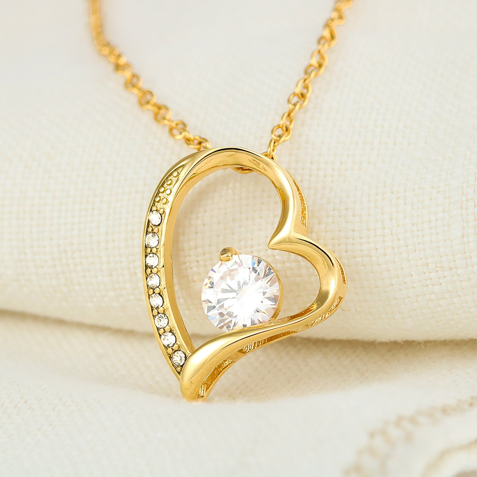 To My Daughter Wedding Birthday Pregnancy Graduation Necklace Gift For Her, 14K White Gold 18K Yellow Gold Gift For Daughter, Jewelry Gift - Image 3