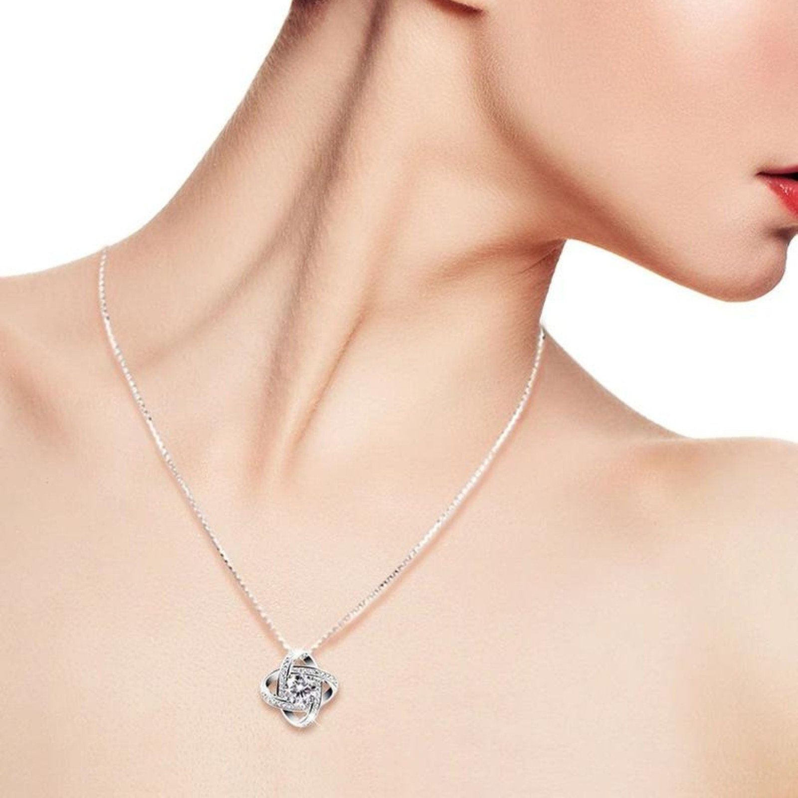 To My Daughter Pregnancy Necklace Gift For Her, 14K White Gold And 18K Yellow Gold Gift For Daughter, Jewelry Custom Gift Card From Dad - Image 5